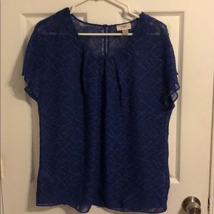Blue Loft blouse
